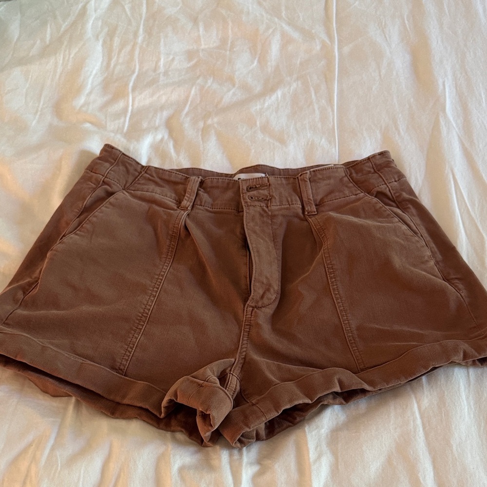 PAIGE Women's Tan Cargo Shorts